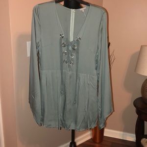 Lace up Romper